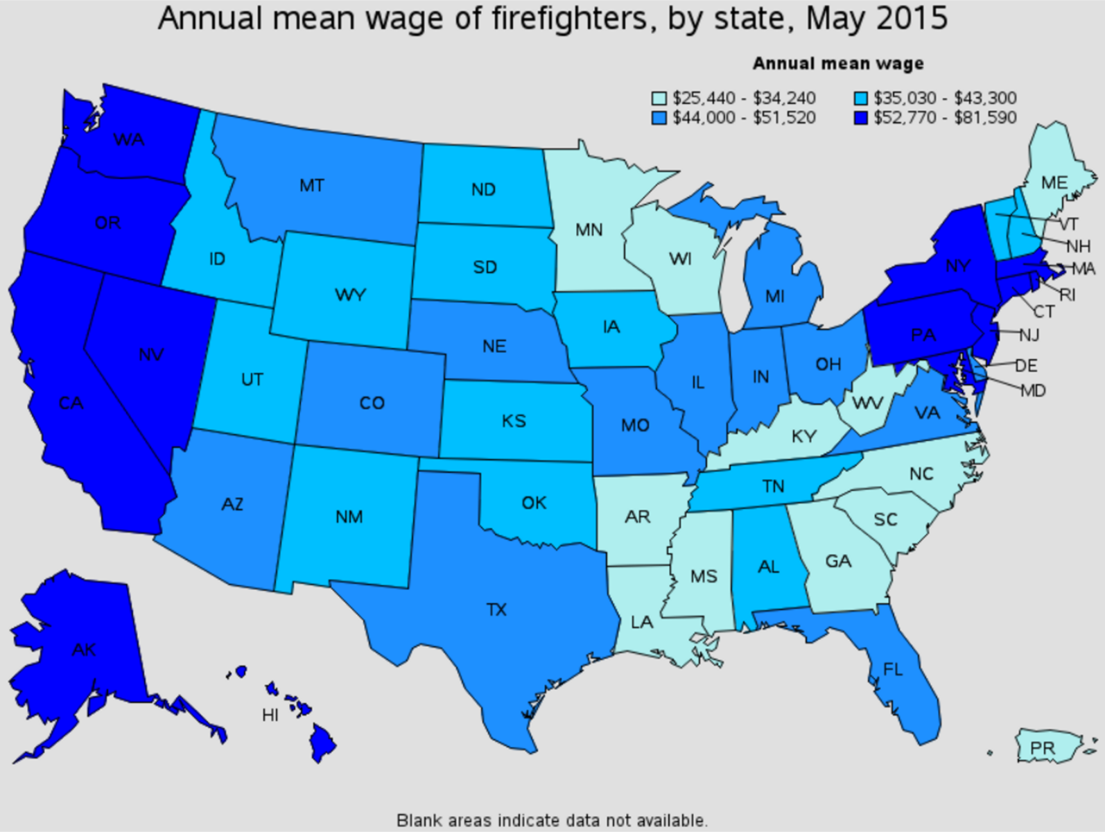 firefighter average salary by state Whitewater Kansas